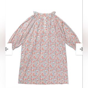 The Coast Brand Dress OS Beautiful Nwot Coral Orange Pink Blue Women's Floral